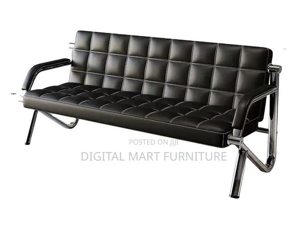 Designer Leatherette Five Seat Reception Couch - thumbnail 5