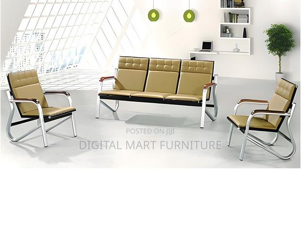 Designer Leatherette Five Seat Reception Couch - thumbnail 8