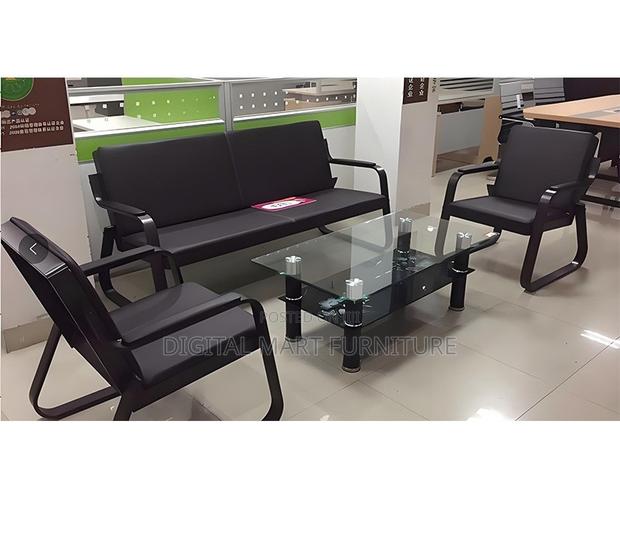 Designer Leatherette Five Seat Reception Couch - thumbnail 9