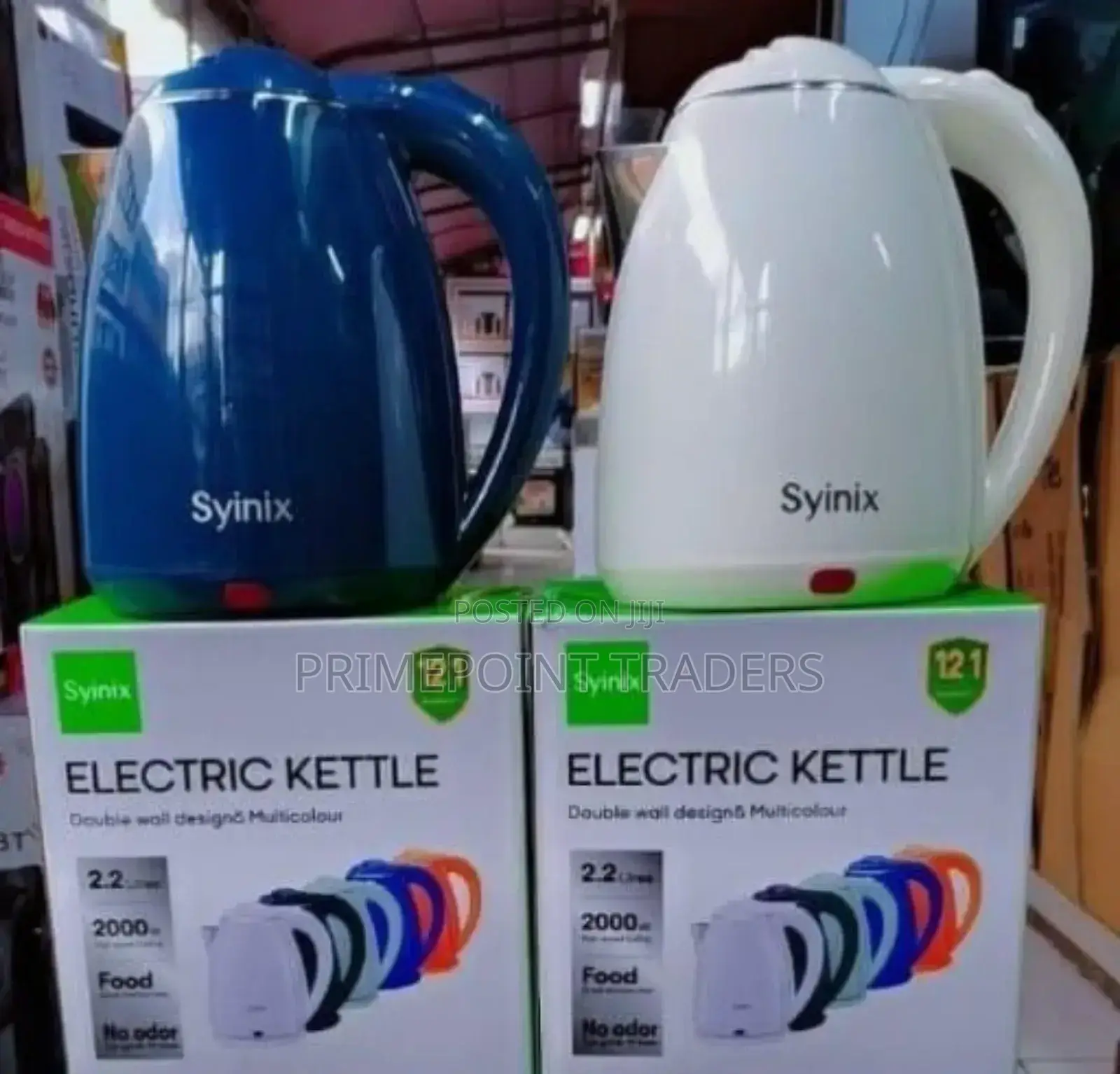 Syinix 2.2l Electric Kettle – Large Capacity, Modern Design