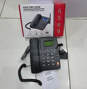 6588 GSM Fixed Wireless Desktop Phones With 2 Sim Card Slots Deskphone