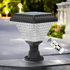 Dusk to Dawn Solar Led Pillar Light RGB Weatherproof Outdoor Lamp