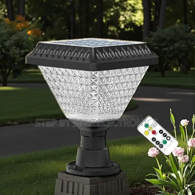 Solar Garden Pillar Light Dusk to Dawn RGB Led Easy Installation