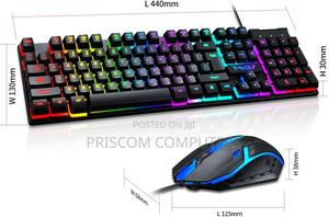 Wired Tf-230 Rainbow Backlit Game Keyboard and Mouse Set - thumbnail 2