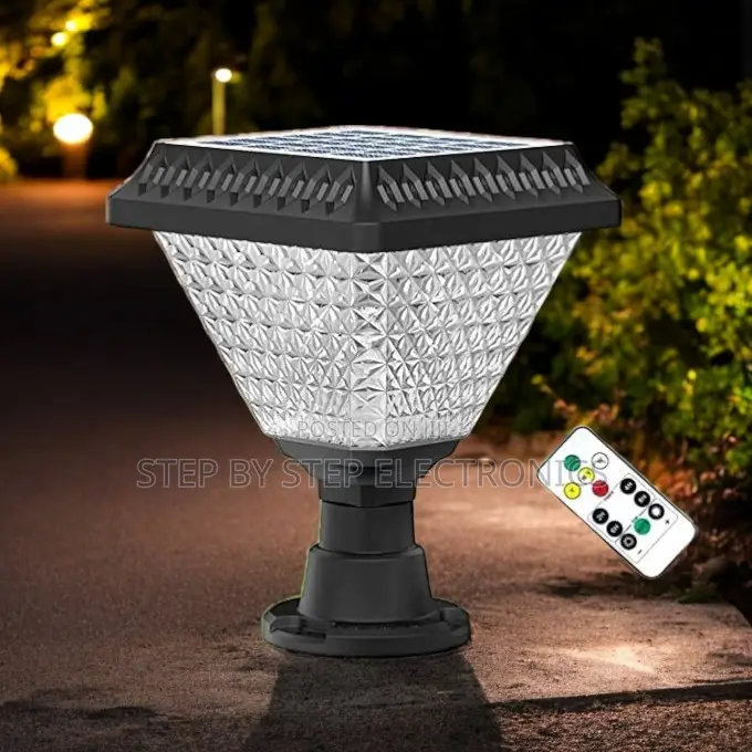 Solar Gate Pillar Light Auto on Off RGB Dusk to Dawn Long Life Span