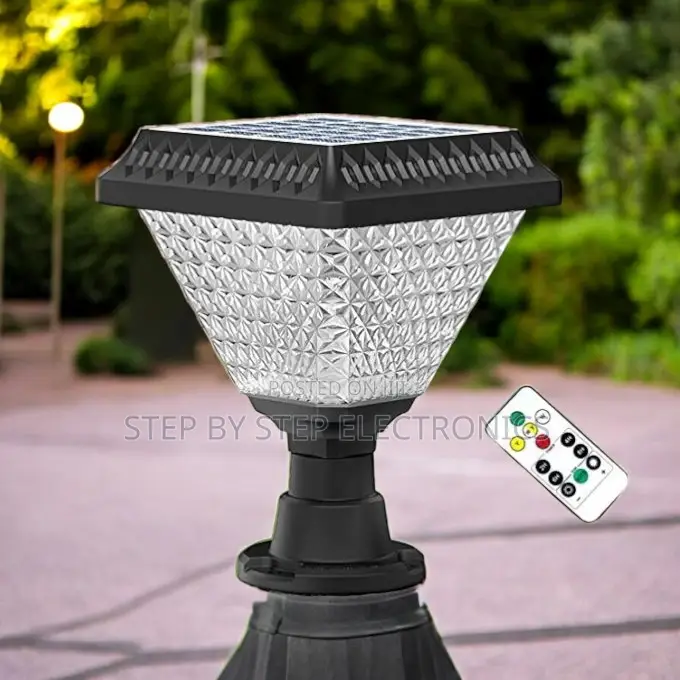Solar Pillar Light Dusk to Dawn RGB Led Waterproof Gate / Garden Lamp