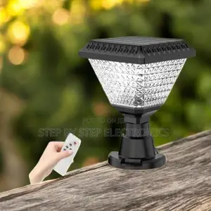 Dusk to Dawn Solar Gate Pillar Lamp RGB Led Automatic Sensor Light