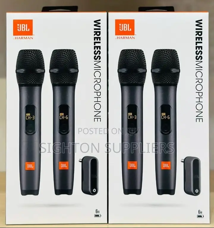 JBL Wireless Two Microphone System With Dual-Channel Receiver