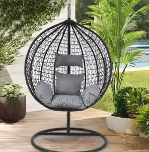 Home Chair; Rattan Steel Egg Chair for Garden and Balcony Furniture