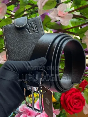 Leather Belt X Wallet Combo