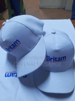 Quality White Branded Caps