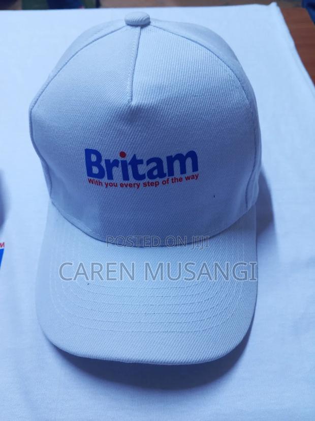 Quality White Branded Caps - thumbnail 3
