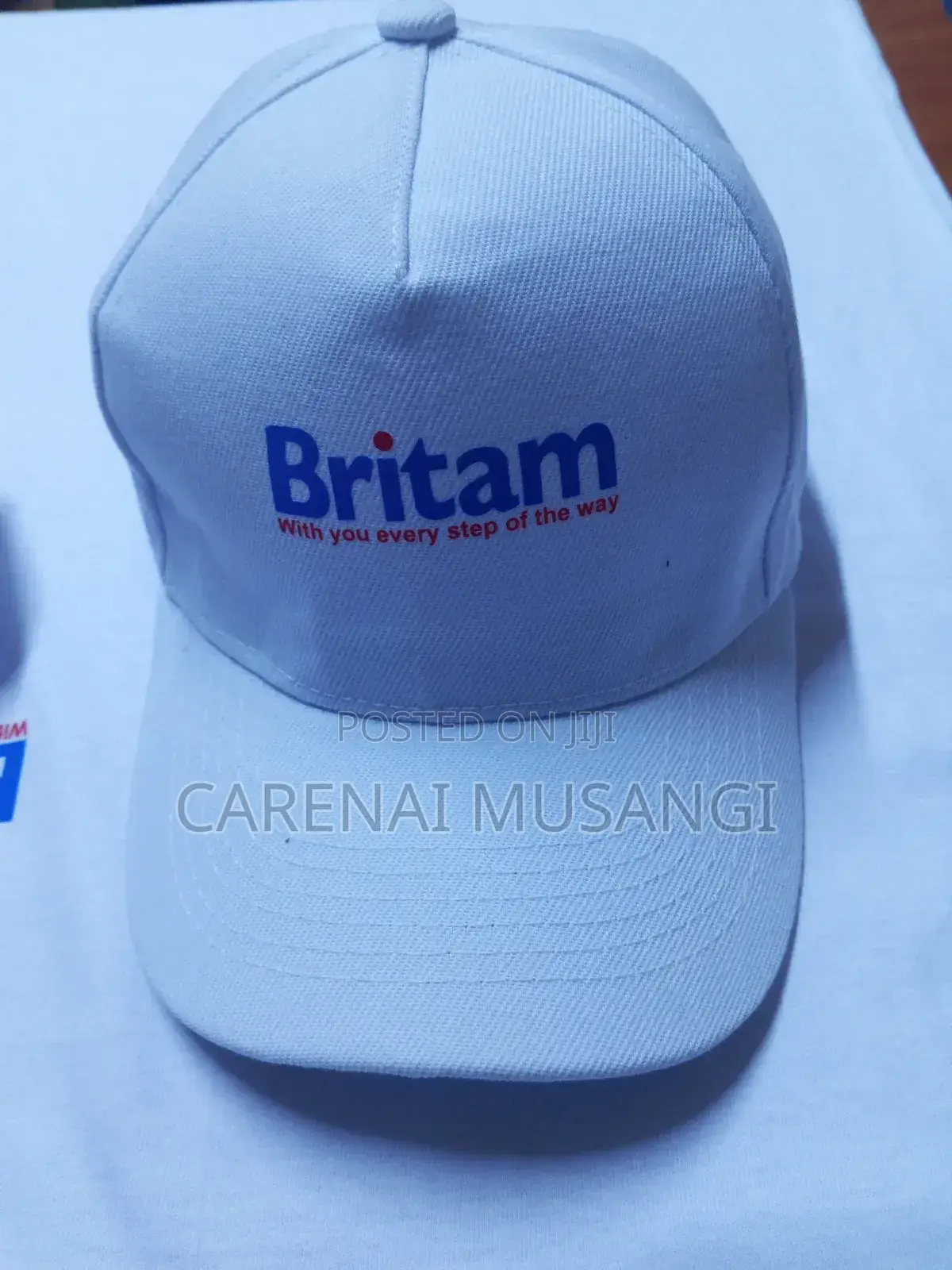 Quality White Branded Caps
