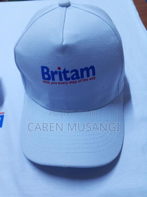 Quality White Branded Caps - thumbnail 4