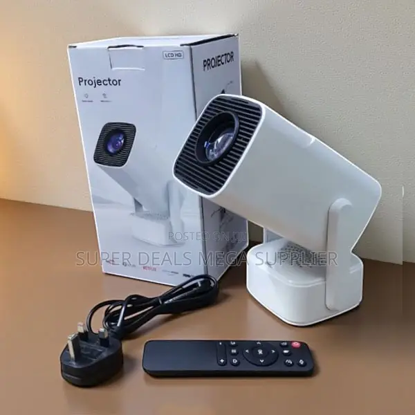 Hy800 Hd Smart Projector 18000 Lumens for Outdoor Movie Night Setup