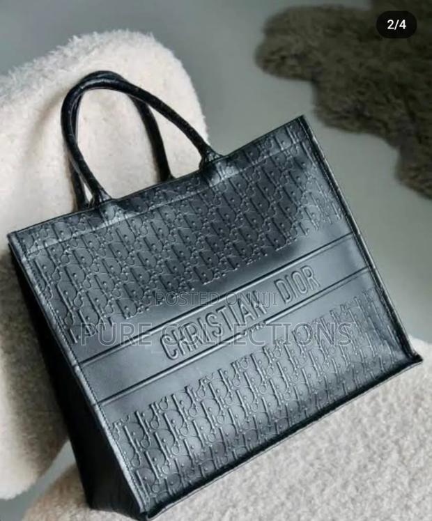 Black Christian Dior Leather Bag - main view