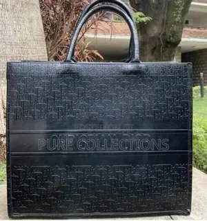 Black Christian Dior Leather Bag