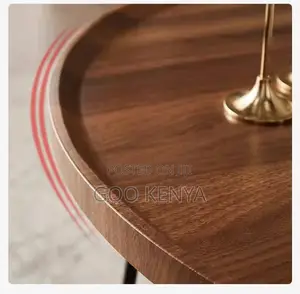Home Table Set; MDF Nesting Coffee Table Set With Metallic Legs
