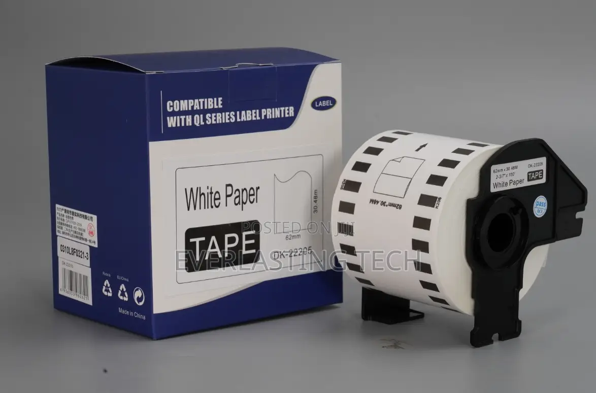Brother Compatible Dk-22205 Continuous Labels 62mm X30mm