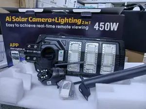 Outdoor Solar Street V380 4g Simcard Camera 2in 1 450watts