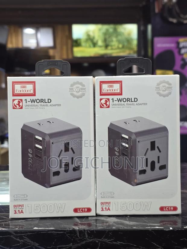 Earldom Lc19 Universal Travel Adapter With Usb-C