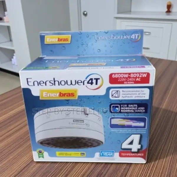 Enershower 4t Dual Heating Chamber Shower for Fresh and Borehole Water