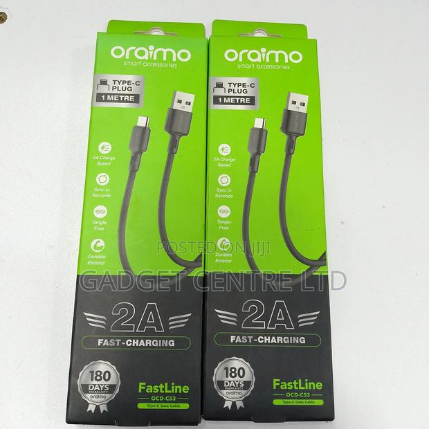 Oraimo Usb to Type C Cable Original - thumbnail 2