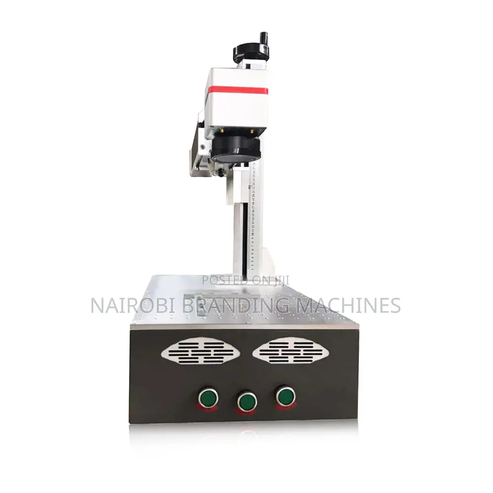 Portable Desktop Metal Plastic 20w Fiber Laser Marking Carving Machine