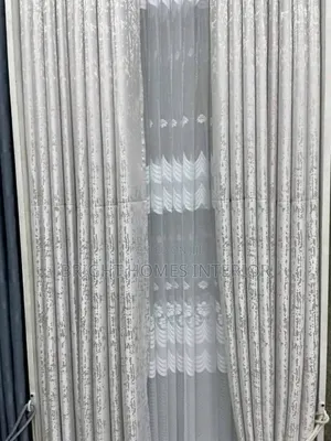 Beige Curtain Heavy Shiny Curtain