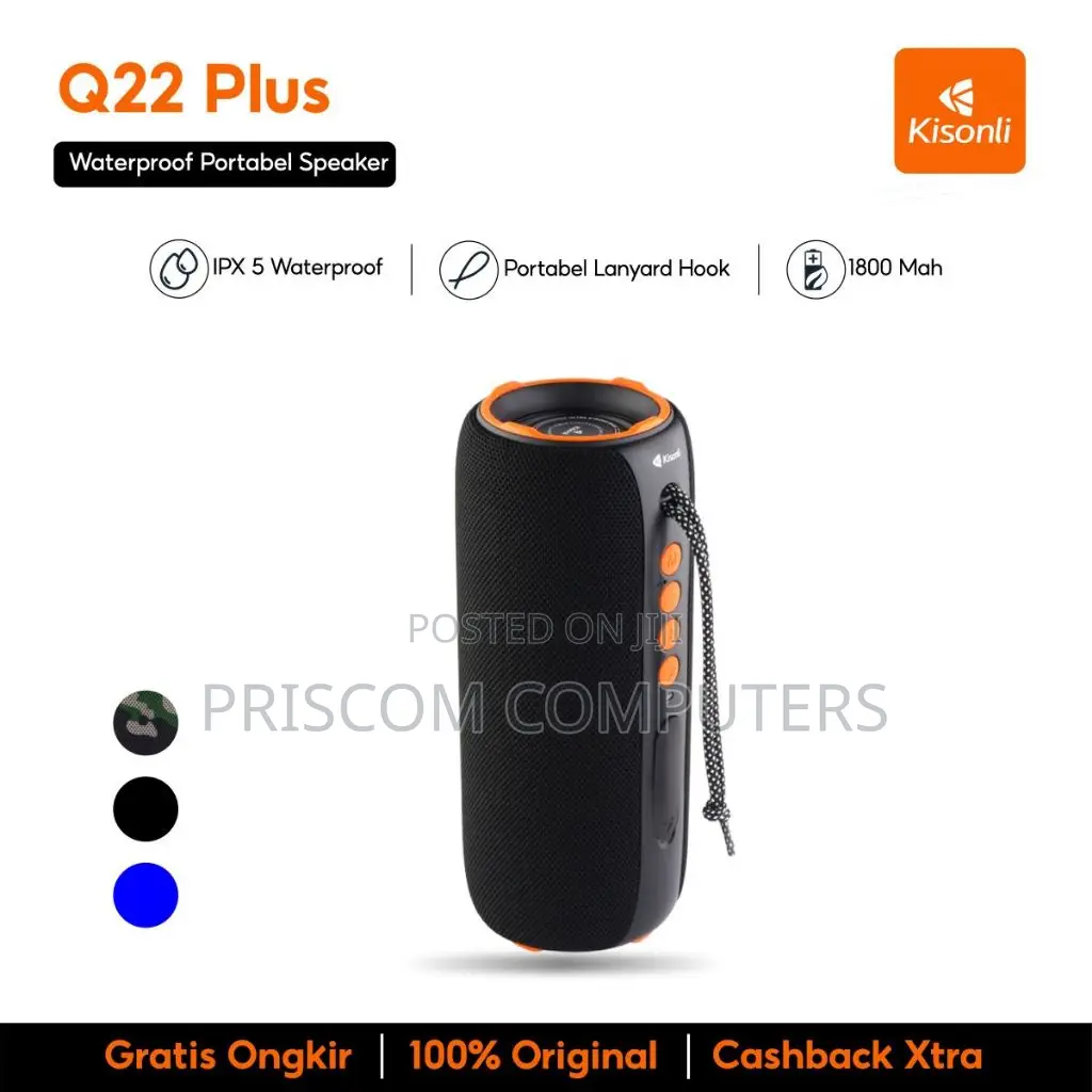 Wireless Kisonli Q22 Plus Portable Ultra Strong Deep Bass Speaker