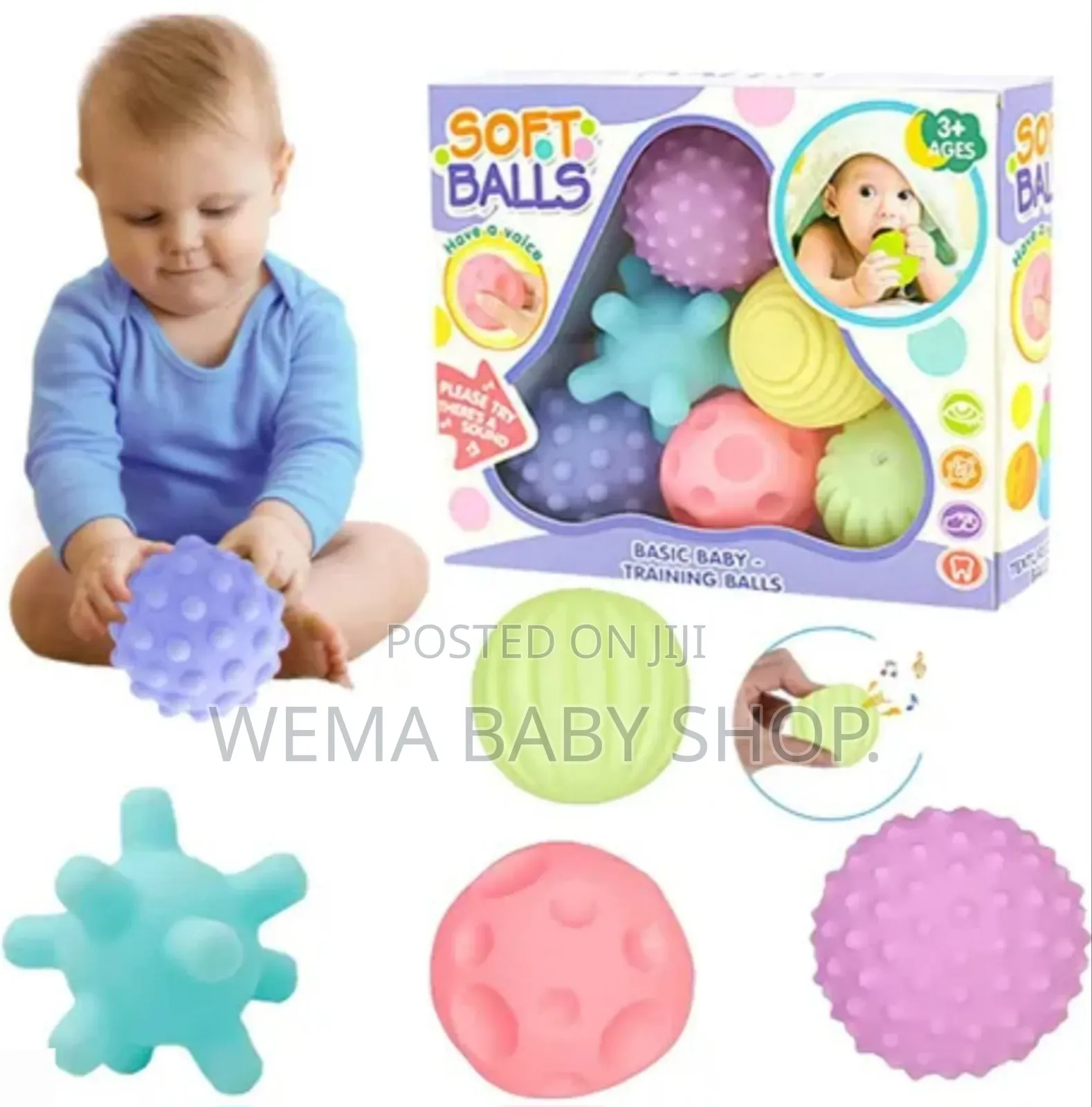 Multi-textured Sensory Balls For Babies.