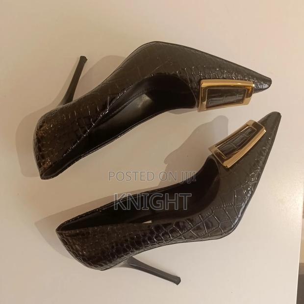 Classy Stiletto Black Heels - main view