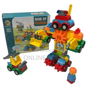 88pcs Kids Building Blocks Toy Set – Robot Vehicle Construction Kit
