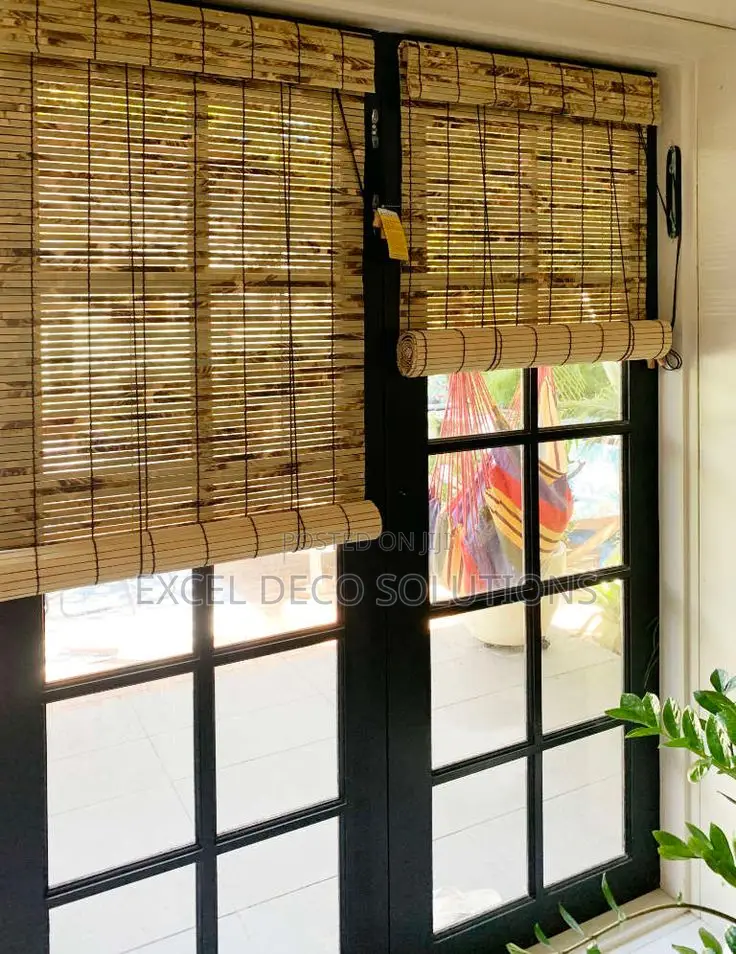 Bamboo Roll-Up Curtains – Eco-Style Window Treatment