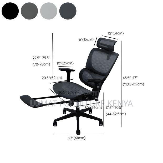 Orthopedic Recliner Office Chair With Footrest