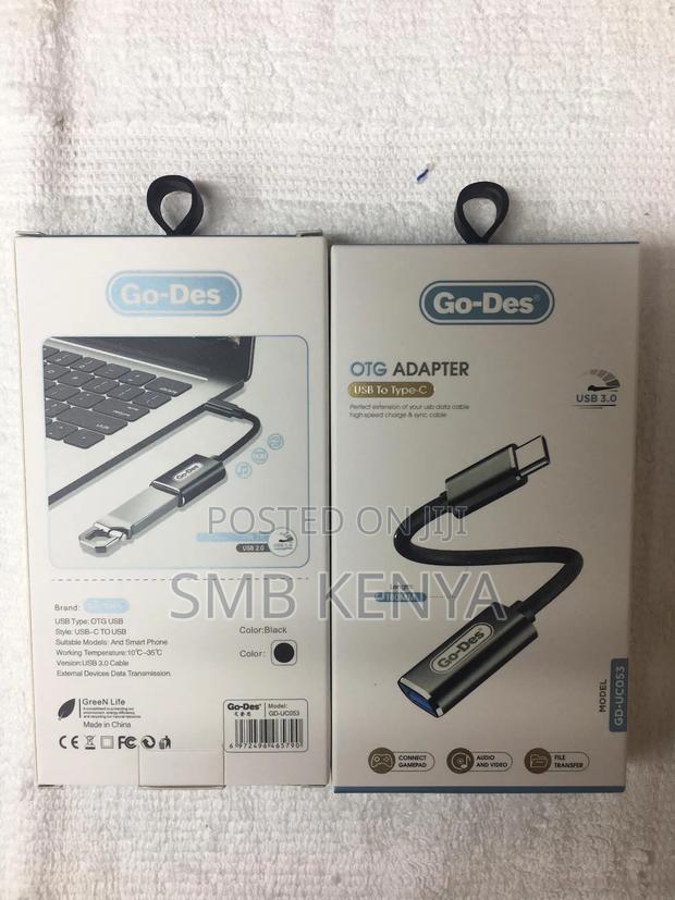 Go-des Usb-c To Usb Otg Charging Data Transfer Cable For All Smart - main view