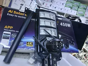 Street Light 450w Led Light With Hd Camera V380pro4g App