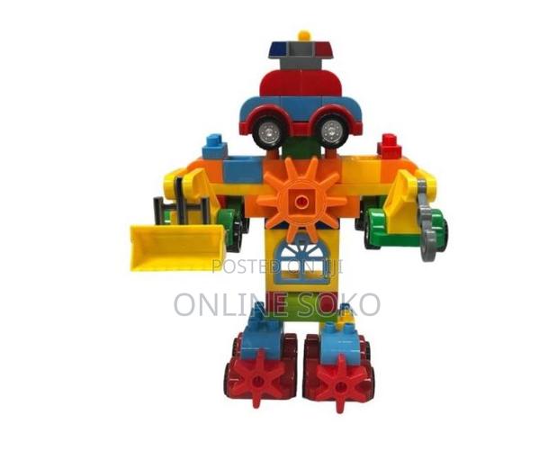 88pcs Kids Building Blocks Toy Set – Robot Vehicle Construction Kit - thumbnail 3