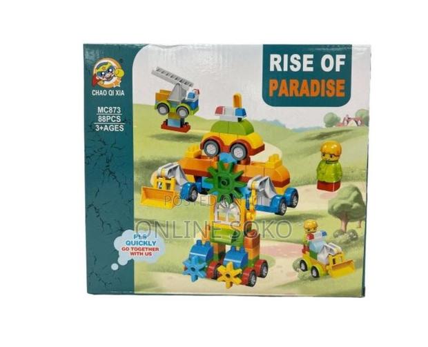 88pcs Kids Building Blocks Toy Set – Robot Vehicle Construction Kit - thumbnail 4