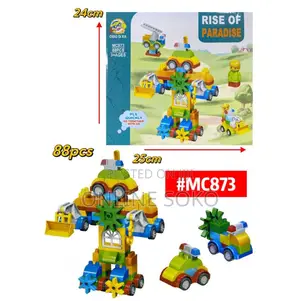 88pcs Kids Building Blocks Toy Set – Robot Vehicle Construction Kit