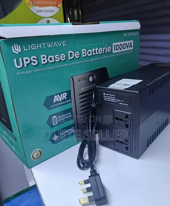 Light Wave Lw-Ups-1000 3 Pin 1000va 600w Offline Ups – Power Backup