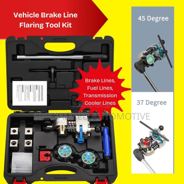 Vehicle Brake Line Flaring Tool Kit 45 and 37 Degrees Flaring Kit