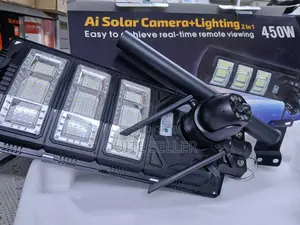 450wattsolar-Powered Street Lights Built-in Security Cameras 4g Simcar