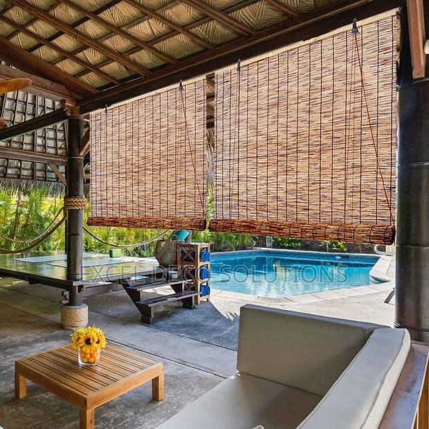 Premium Outdoor Bamboo Blinds – Stylish Heat Control