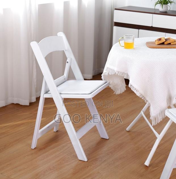 Home Chair; White Folding Outdoor Garden Wedding Banquet Chair