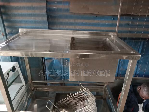 Stainless Steel Single Bowl Washing Sink - main view