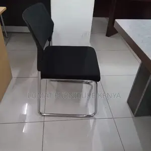 Chrome-Frame Mesh Visitors Chair