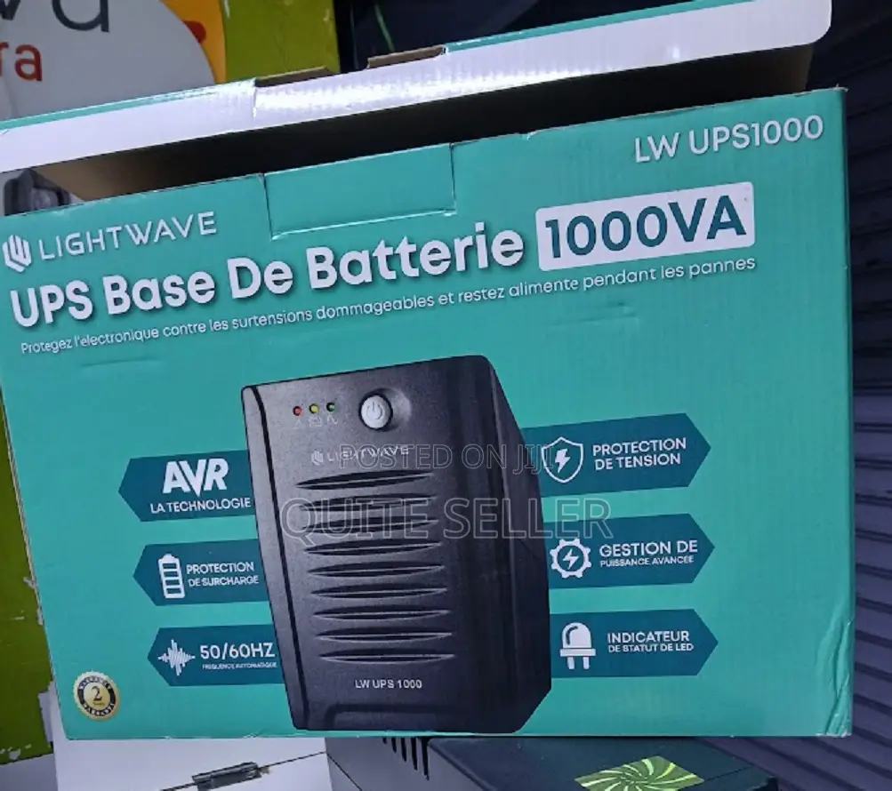 Back-Up Uninterrupted Power Supply 1000va Lightwave Boost and Buck Avr