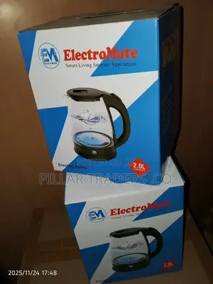 Electromate Electric Kettle 2liters With Glass Cover