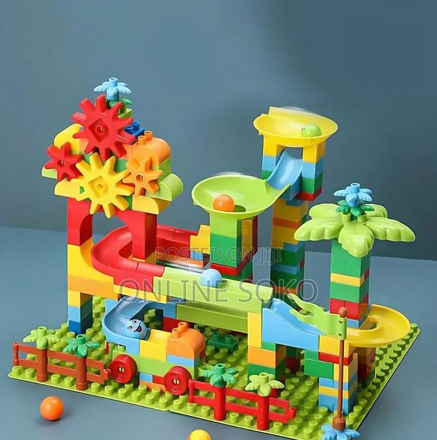 102pcs Kids Marble Run Track Set – Stem Building Blocks Toy Set